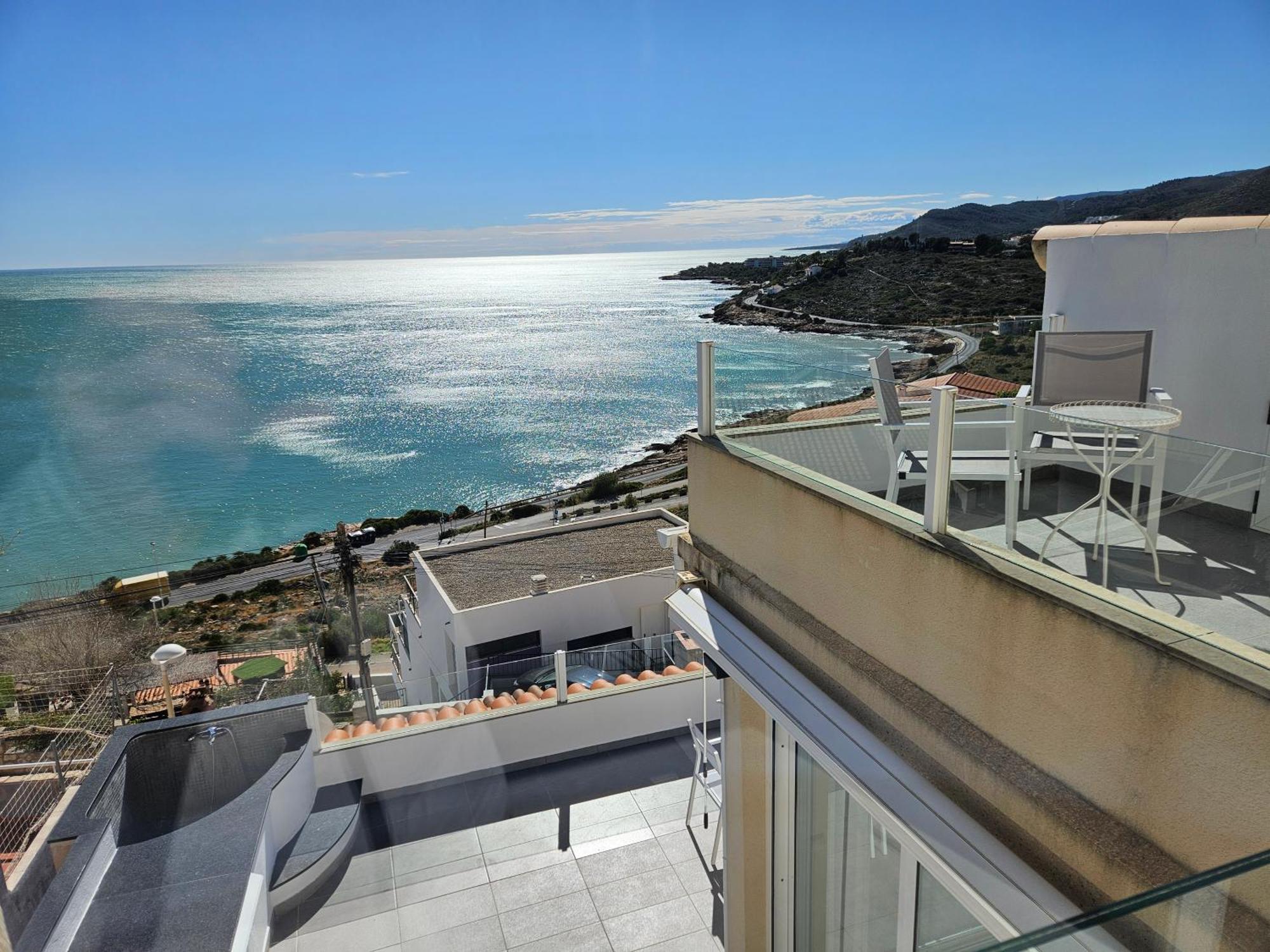 Апартаменты Fantastico Duplex Con Vistas Impresionantes Al Mar Пеньискола Экстерьер фото