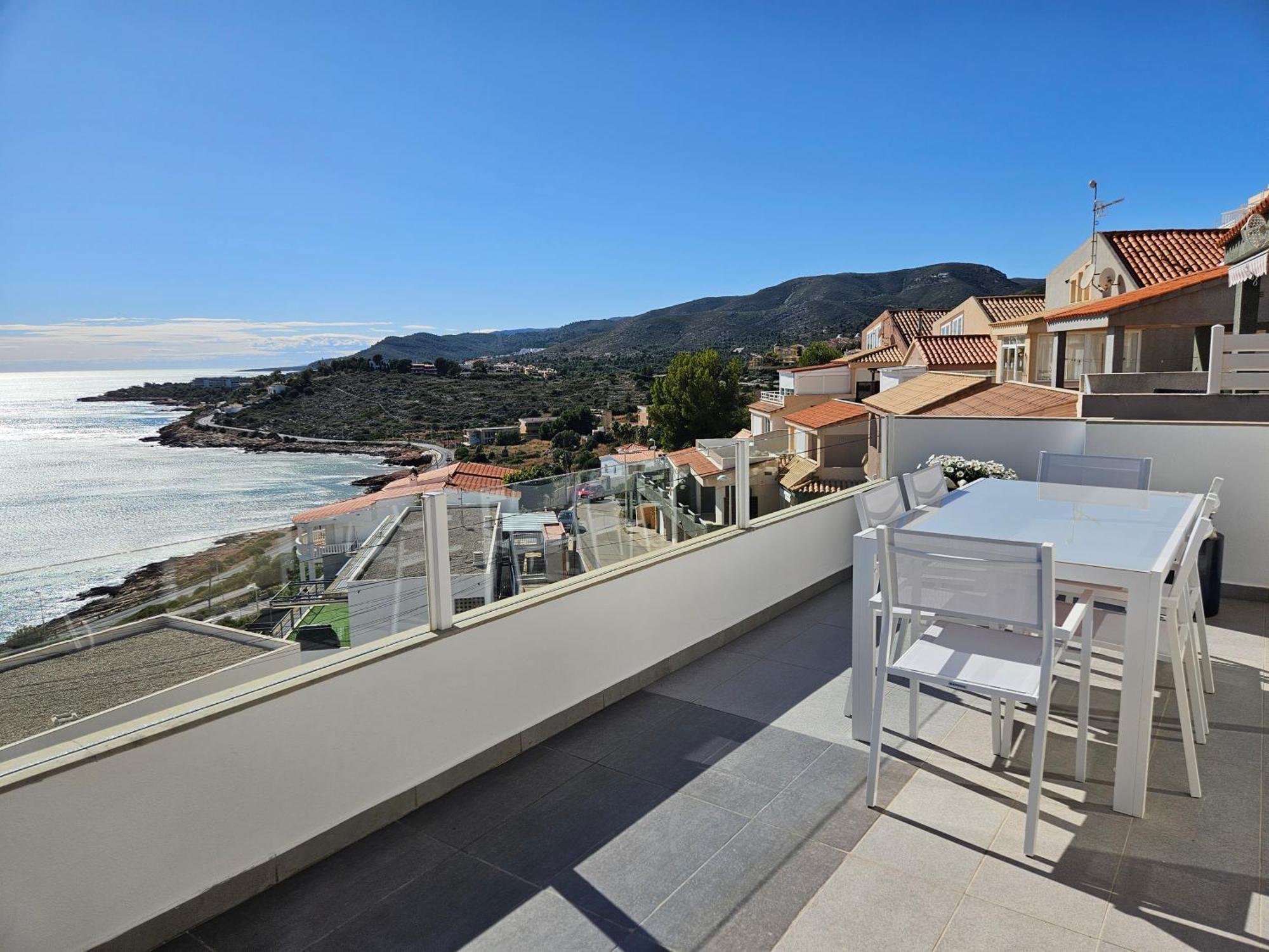 Апартаменты Fantastico Duplex Con Vistas Impresionantes Al Mar Пеньискола Экстерьер фото