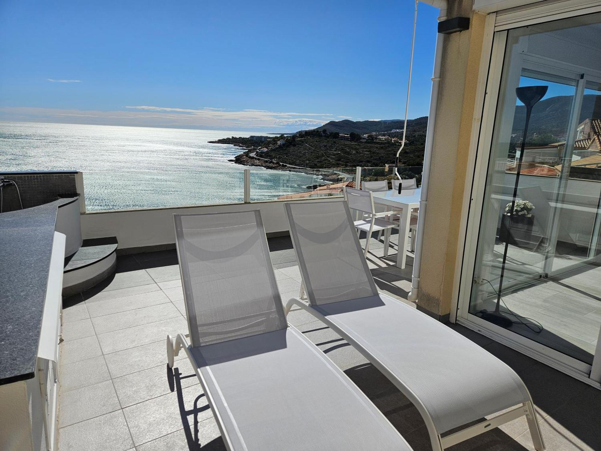 Апартаменты Fantastico Duplex Con Vistas Impresionantes Al Mar Пеньискола Экстерьер фото