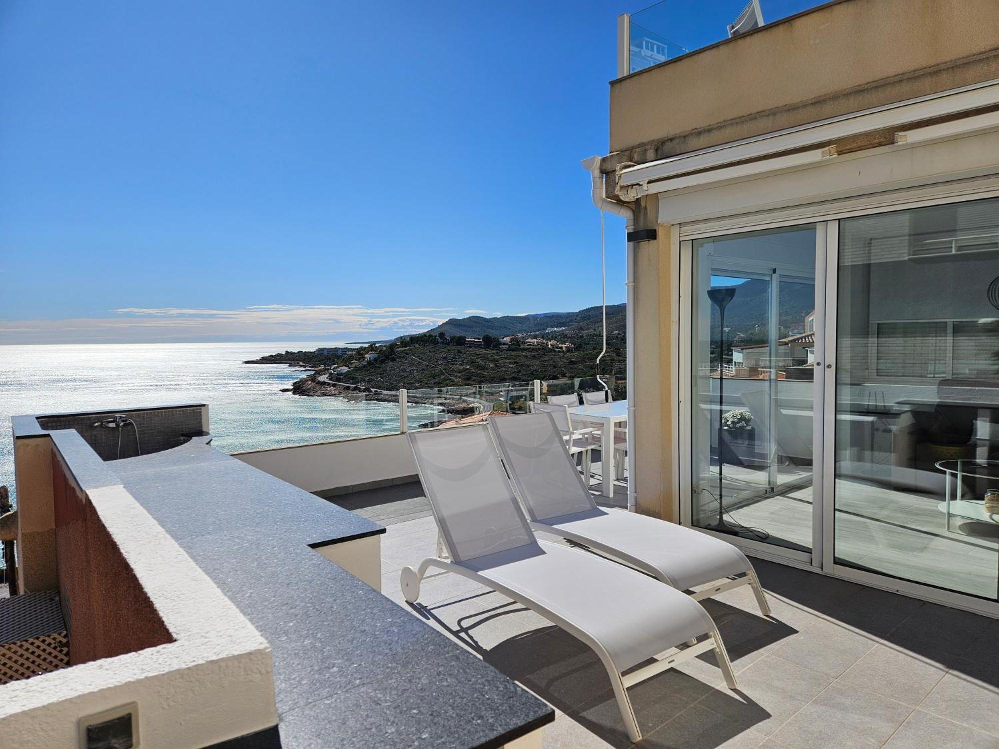 Апартаменты Fantastico Duplex Con Vistas Impresionantes Al Mar Пеньискола Экстерьер фото
